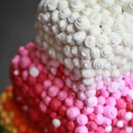 Rainbow dots cake